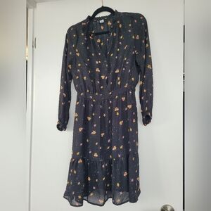 Floral long sleeved dress, size small